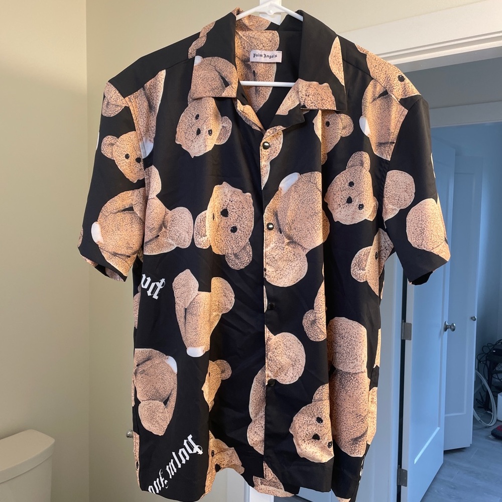 Palm Angels "Kill The Bear" Short Sleeve Button Up